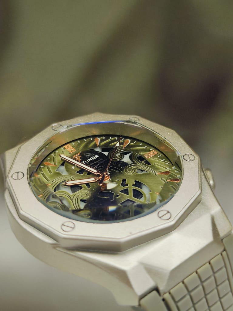 Fortuner Watch – Green Edition | Pure Rubber Belt | Killer Dial | Warranty Included!