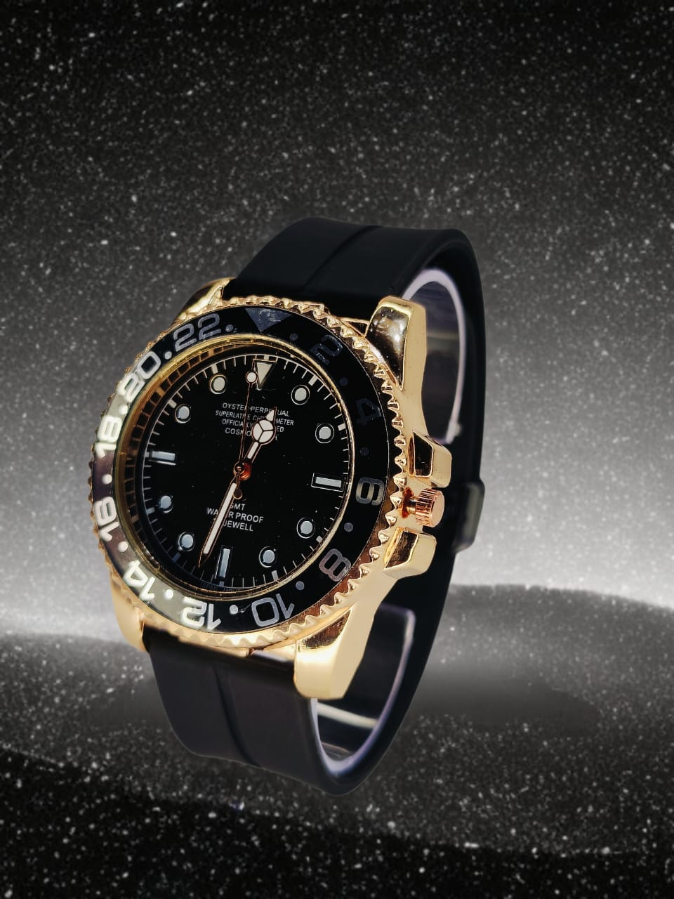 MasterLock Chrono Gold Timeless Luxury Mens Watch Meets Ultimate Security