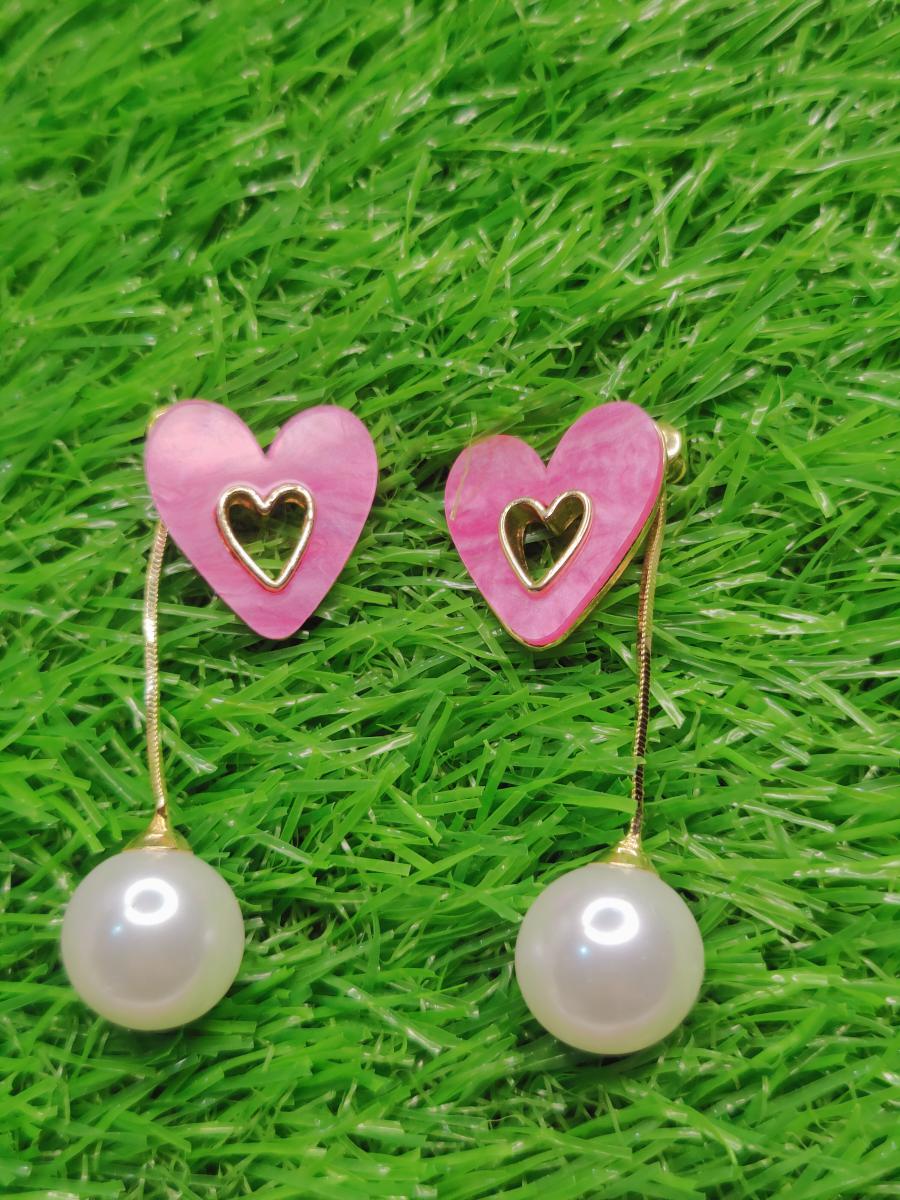 Charming Heart-Shaped Earrings for Women & Girls – Available in Multiple Stunning Colors!