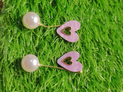 Charming Heart-Shaped Earrings for Women & Girls – Available in Multiple Stunning Colors!